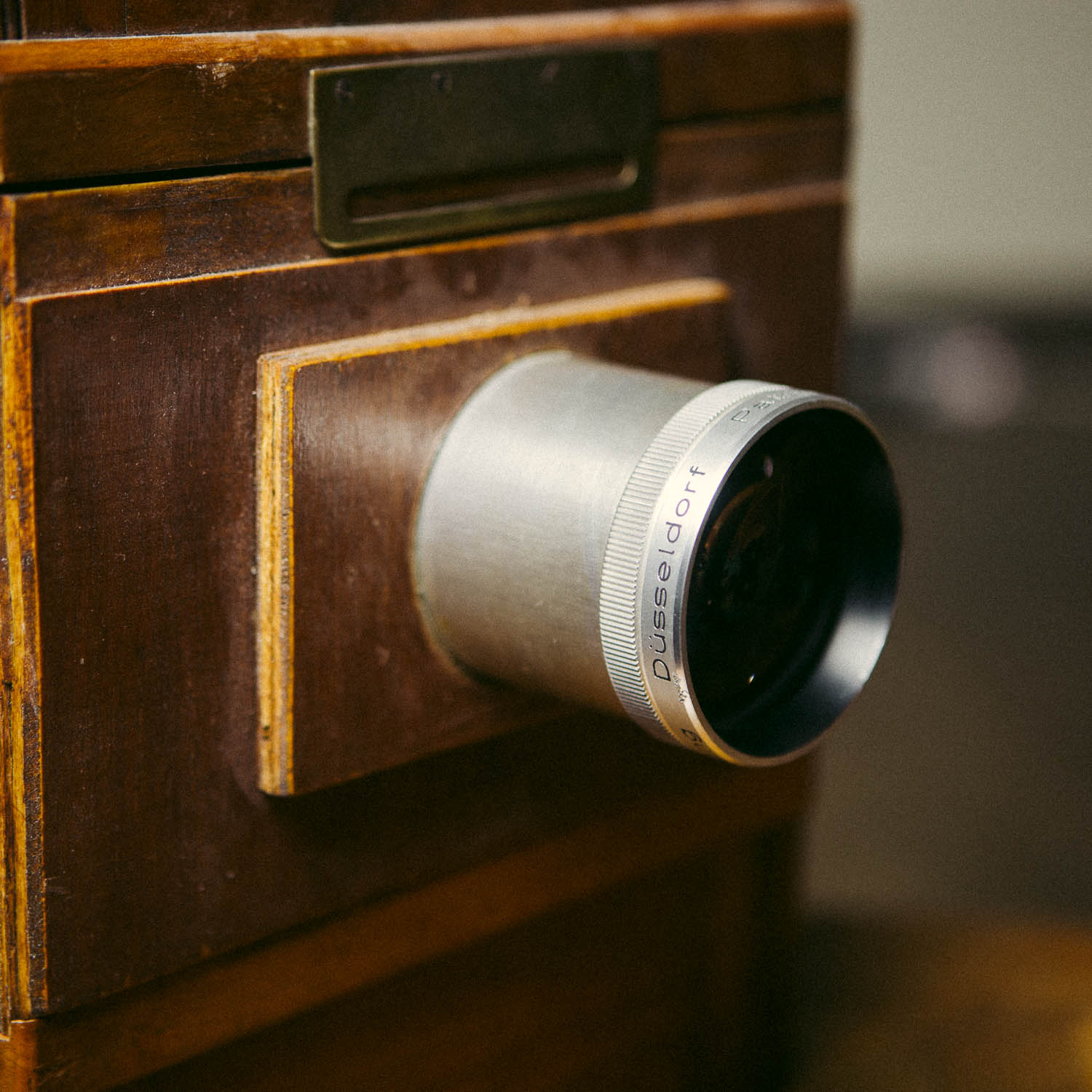 Lens mounted on camera